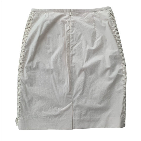 ❤️❤️ Adam Lippes light pink lace embroidery silk pencil skirt SIZE S❤️❤️ - Picture 3 of 7